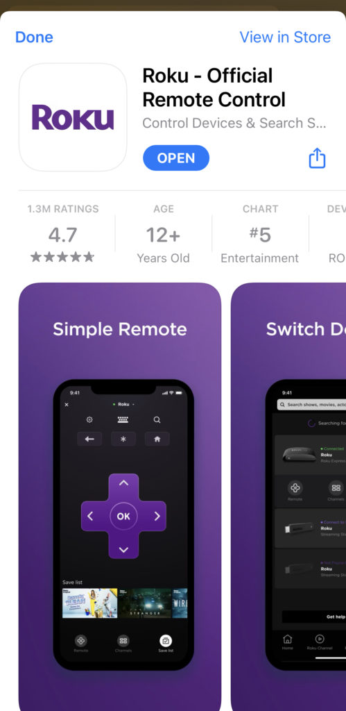 roku official app