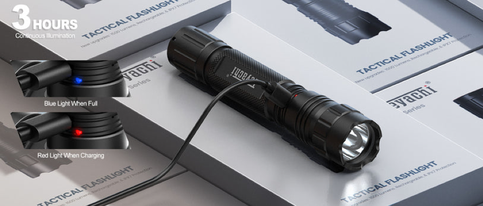 Feyachi FL34 1500 Lumen Tactical Flashlight 03